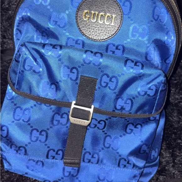 Gucci Vibrant Blue Men's Backpack - Picture 1 of 3